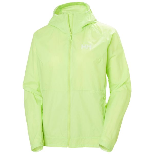 Kurtka przeciwdeszczowa damska Helly Hansen Roam Wind. Zielone kurtki damskie Helly Hansen, bez wzorów, bez kaptura, trekkingowe. Za 408.50 zł.