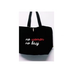 Torba No women no kraj. Czarne torebki shopper damskie marki Funfara, z napisami, z bawełny. Za 99.00 zł.