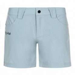 Lekkie spodenki damskie outdooroowe Kilpi SUNNY-W. Niebieskie szorty damskie Kilpi, na lato, s, bez wzorów, z materiału. Za 127.00 zł.