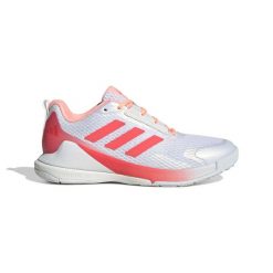 Damskie buty halowe adidas Novaflight 2. Białe obuwie sportowe damskie Adidas, bez wzorów, z materiału, do siatkówki. Za 442.50 zł.