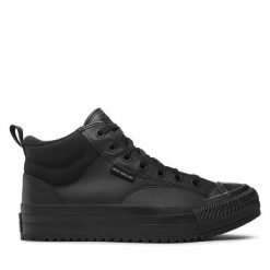 Trzewiki Converse. Czarne botki męskie Converse, bez wzorów, retro, bez zapięcia. Za 329.99 zł.