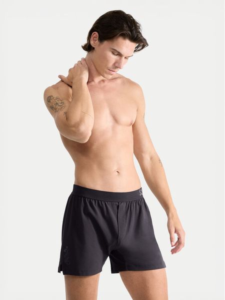 Sloggi Bokserki 10215473 Szary. Szare bokserki męskie Sloggi, m, bez wzorów, z bawełny. Za 69.99 zł.