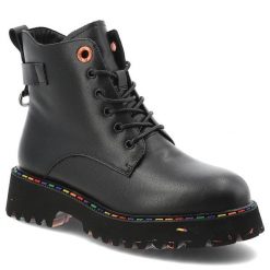 Czarne Trapery Artiker Modne Buty Damskie. Czarne kozaki damskie Artiker, z jeansu. Za 288.99 zł.
