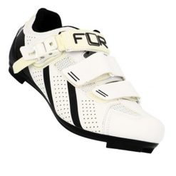 2 pary butów szosowych na rzepy + zatrzask FLR Pro F11. Białe buty sportowe męskie FLR, bez zapięcia, rowerowe. Za 514.50 zł.