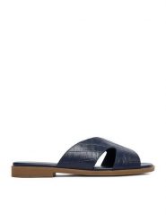 Lasocki Klapki CEO-WI33-FOXI-61 Granatowy. Niebieskie klapki damskie Lasocki, bez wzorów, ze skóry, bez obcasa. Za 149.99 zł.