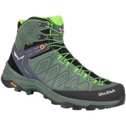 Buty Trekkingowe Męskie Salewa Alp Trainer 2 Mid Gtx. Zielone trekkingi męskie Salewa, trekkingowe, gore-tex. Za 1,015.85 zł.