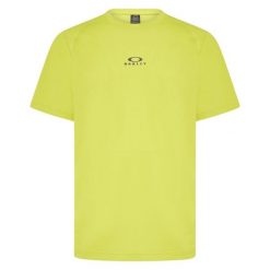 Oakley Koszulka Foundational Training Foa400445-762. Żółte koszulki sportowe męskie Oakley, s, bez wzorów, z materiału, bez kołnierzyka, bez ramiączek, na fitness i siłownię. Za 76.99 zł.