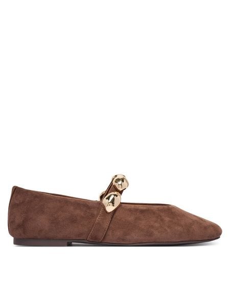 Steve Madden Baleriny Poppin 11005437 Brązowy. Brązowe baleriny damskie Steve Madden, bez wzorów, bez obcasa. Za 519.99 zł.