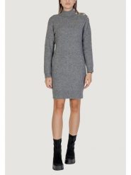 Morgan Sukienka dzianinowa 242-RMSTORI Szary Loose Fit. Szare sukienki damskie Morgan, l, bez wzorów, z dzianiny, bez kołnierzyka, bez ramiączek. Za 259.99 zł.