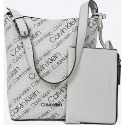 Calvin Klein - Torebka Inside Out Bucket. Szare torebki do ręki damskie marki Calvin Klein. W wyprzedaży za 479.90 zł.