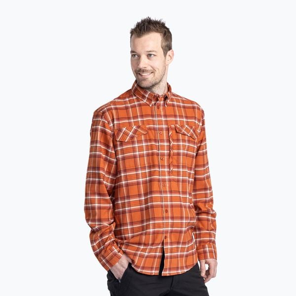 Koszula męska Pinewood Abisko Hiking Flanell. Brązowe koszule męskie Pinewood, l, bez wzorów, bez kołnierzyka, bez ramiączek. Za 299.99 zł.