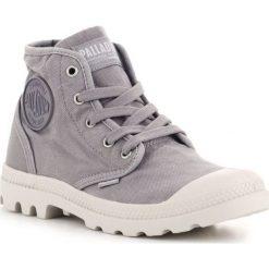 Buty Palladium Us Pampa Hi F 92352-071-M Gray Flannel szare. Szare obuwie sportowe damskie bez wzorów, z materiału, tenisowe. Za 613.11 zł.