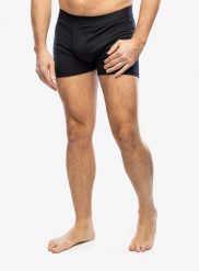 Bokserki termoaktywne męskie Sensor Merino Air Boxers. Czarne bielizna termoaktywna męska Sensor, m, bez wzorów, z materiału. Za 148.49 zł.