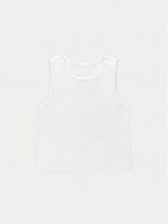 Coccodrillo Top WC4143304HGJ Biały Slim Fit. Białe t-shirty i topy dla dziewczynek COCCODRILLO, bez wzorów, z bawełny, bez ramiączek. Za 49.99 zł.