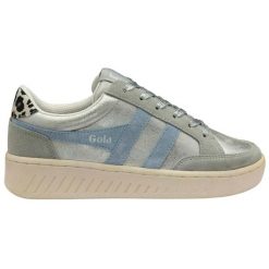 Damskie zamszowe buty sportowe Gola Superslam Blaze II. Szare obuwie sportowe damskie Gola, bez wzorów, z zamszu. Za 464.50 zł.