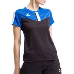 Koszulka damska Erima Squad. Czarne koszulki sportowe damskie Erima, l, bez wzorów, z materiału, bez kołnierzyka, bez ramiączek, do piłki nożnej. W wyprzedaży za 94.50 zł.