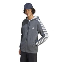 Bluza z kapturem męska ADIDAS Gym & Pilates. Białe bluzy męskie Adidas, m, bez wzorów, z bawełny, z kapturem, na fitness i siłownię. W wyprzedaży za 199.99 zł.