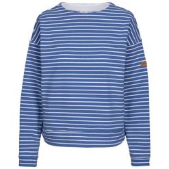 Koszulka/Bluza Damska Soothing Striped Marl Top. Niebieskie t-shirty damskie Trespass, m, bez wzorów, z dzianiny, bez kołnierzyka. Za 195.99 zł.