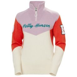 Damski sweter 1/4 zip Helly Hansen Apres. Białe swetry damskie Helly Hansen, na zimę, bez wzorów, z dzianiny, bez kołnierzyka, bez ramiączek, bez kaptura. Za 807.00 zł.