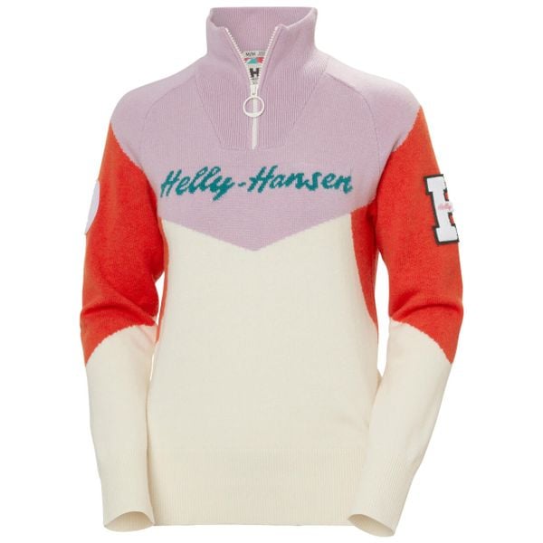 Damski sweter 1/4 zip Helly Hansen Apres. Białe swetry damskie Helly Hansen, na zimę, bez wzorów, z dzianiny, bez kołnierzyka, bez ramiączek, bez kaptura. Za 807.00 zł.
