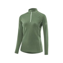 Sweter z wełny merino damski Löffler Transtex. Zielone swetry damskie LOFFLER, l, bez wzorów, z wełny, sportowe, bez kołnierzyka, bez ramiączek, bez kaptura. Za 457.50 zł.