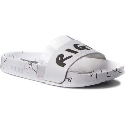 Klapki PUMA - Leadcat Sm 365952 01 Puma White/Puma Black. Białe klapki damskie Puma, z materiału. W wyprzedaży za 169.00 zł.