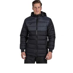Joma Urban II Anorak Czarny. Czarne kurtki sportowe męskie Joma, bez wzorów, rowerowe. Za 415.99 zł.