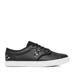 Tenisówki Vans. Czarne trampki i tenisówki damskie Vans, bez wzorów, bez zapięcia. Za 299.99 zł.