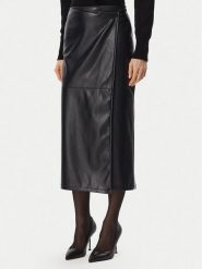 Marella Spódnica z imitacji skóry Utile 2625776012 Granatowy Slim Fit. Niebieskie spódnice damskie Marella, m, bez wzorów, ze skóry. Za 479.99 zł.