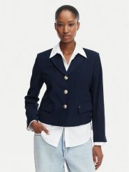 Tommy Jeans Marynarka DW0DW22910 Granatowy Regular Fit. Niebieskie żakiety damskie Tommy Jeans, xs, bez wzorów, z jeansu. Za 899.99 zł.