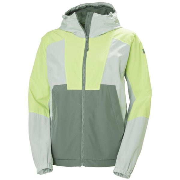 Kurtka przeciwdeszczowa damska Helly Hansen Rig Rain. Zielone kurtki sportowe damskie Helly Hansen, bez wzorów, bez kaptura. Za 701.50 zł.