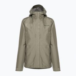 Kurtka przeciwdeszczowa damska Marmot Minimalist Gore Tex. Brązowe kurtki damskie Marmot, xs, bez wzorów, z gore-texu, bez kaptura. Za 559.99 zł.