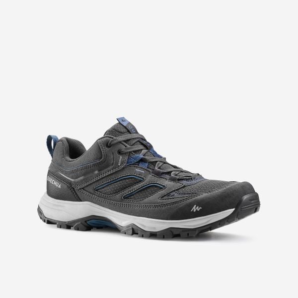 Buty turystyczne męskie Quechua MH100. Niebieskie trekkingi męskie QUECHUA, na jesień, outdoorowe. Za 169.99 zł.
