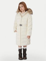 Guess Płaszcz zimowy J5BL19 W3080 Écru Regular Fit. Kurtki i płaszcze dla dziewczynek Guess, na zimę, z aplikacjami, z syntetyku, bez kaptura. Za 619.99 zł.