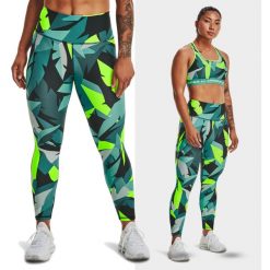 Legginsy treningowe damskie UNDER ARMOUR szybkoschnące termoaktywne. Zielone legginsy damskie Under Armour, xs, bez wzorów. Za 99.99 zł.