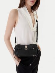 Guess Torebka Yesba Mini HWBG78 33720 Czarny. Czarne torebki do ręki damskie Guess, z aplikacjami, ze skóry, bez dodatków. Za 549.99 zł.