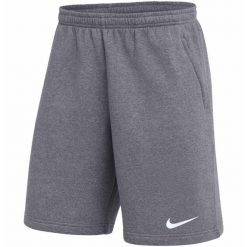 Spodenki męskie Nike Park 26 Fleece. Szare krótkie spodenki sportowe męskie Nike, m, bez wzorów, z bawełny. Za 141.99 zł.