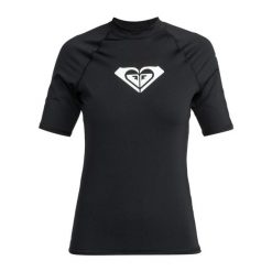 Koszulka do pływania damska ROXY Whole Hearted. Brązowe t-shirty damskie Roxy, xs, bez wzorów, z elastanu, sportowe, bez kołnierzyka. Za 129.99 zł.