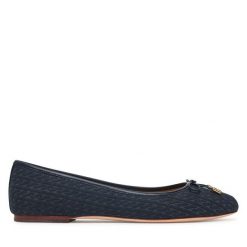 Baleriny LAUREN RALPH LAUREN. Niebieskie baleriny damskie Lauren Ralph Lauren, bez wzorów, bez obcasa. Za 729.99 zł.