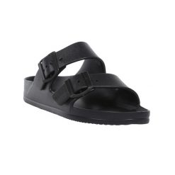 Klapki Damskie Lady Brooklyn. Czarne klapki damskie Regatta, bez wzorów, z materiału, bez obcasa, na obcasie. Za 88.99 zł.