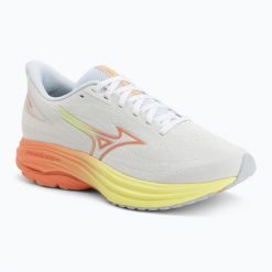 Buty do biegania damskie Mizuno Wave Ultima 17. Białe obuwie sportowe damskie Mizuno, bez wzorów, z gumy, do biegania, mizuno wave. Za 559.99 zł.