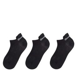 Skarpety krótkie Reebok. Czarne skarpety damskie Reebok, bez wzorów. Za 59.99 zł.