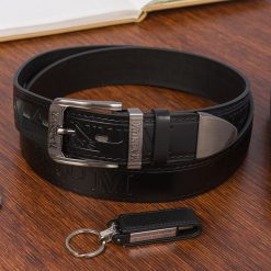 Pasek męski skórzany premium szeroki 4cm klasyczny czarny Beltimore Jeans E04 : Kolory - czarny, Rozmiar pasków - r.120-135 cm. Czarne paski damskie bez wzorów, z jeansu, klasyczne. Za 54.90 zł.