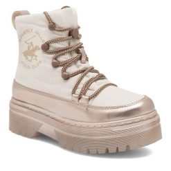 Botki Beverly Hills Polo Club. Brązowe botki damskie Beverly Hills Polo Club, bez obcasa, na płaskiej podeszwie, bez zapięcia. Za 149.99 zł.