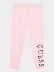 Guess Legginsy J93B11 K82K0 Różowy Slim Fit. Czerwone legginsy dla dziewczynek Guess, z aplikacjami, z bawełny. Za 79.99 zł.