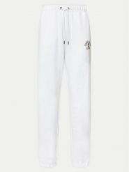 Guess Jeans Spodnie dresowe W5RB63 K68I4 Biały Regular Fit. Białe jeansy damskie Guess Jeans, xl, z aplikacjami, z bawełny. Za 169.99 zł.