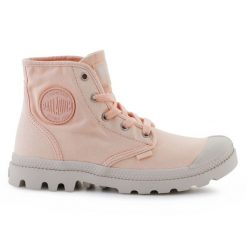 Buty Palladium Pampa Hi 92352-868-M różowe. Czerwone obuwie sportowe damskie bez wzorów, z gumy. Za 503.88 zł.
