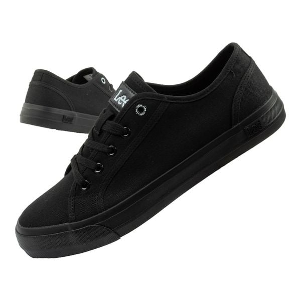 Buty męskie trampki sportowe Lee AVA C MEN LOW. Czarne trampki męskie Lee, bez wzorów, z gumy, casualowe, bez zapięcia. Za 106.99 zł.