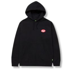 Bluza turystyczna męska HUF Cereal Killer. Czarne bluzy męskie HUF, l, bez wzorów, z bawełny, z kapturem. W wyprzedaży za 223.00 zł.