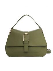 Furla Torebka Flow M WB00996 BX2045 BG 4555S Zielony. Zielone torebki do ręki damskie Furla, bez wzorów, ze skóry, bez dodatków. Za 1,859.00 zł.
